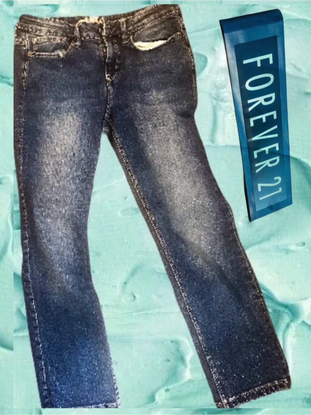 Forever 21 Women's Contemporary Blue Jeans